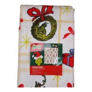 The Grinch Dr Seuss Oversized Throw Blanket 60" x 70" Polyester Christmas Decor